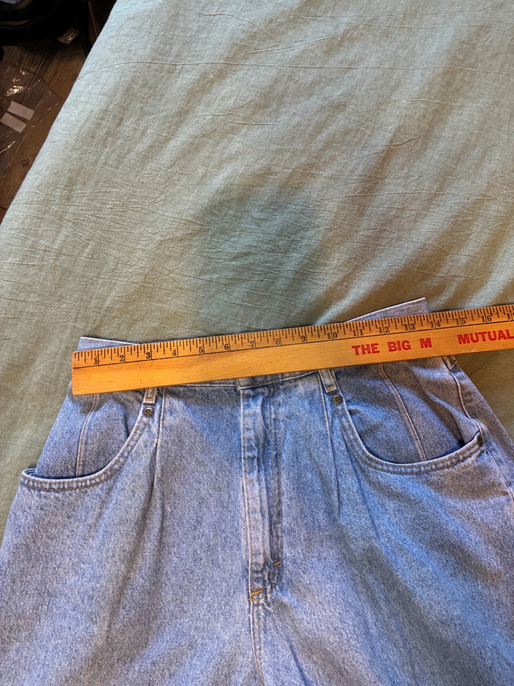 Vintage 80s/90s Lee High Waisted Tapered Leg Pleated Mom Jeans 28Wx28.5L - Picture 11 of 15